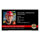 消防署ロカスタマイズゴファイター写真 マグネット名刺 (正面)