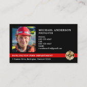 消防署ロカスタマイズゴファイター写真 名刺 (正面)