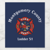 消防署ロゴカスタム ワインラベル (シングルラベル)