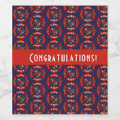 消防署ロゴパターン オーダーメイド ワインラベル (シングルラベル)