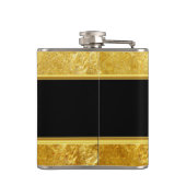 消防署ロゴ金ゴールド及び赤バッジ金ゴールド箔 フラスク (裏面)