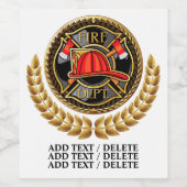 消防署ワインボトルラベル ワインラベル (シングルラベル)