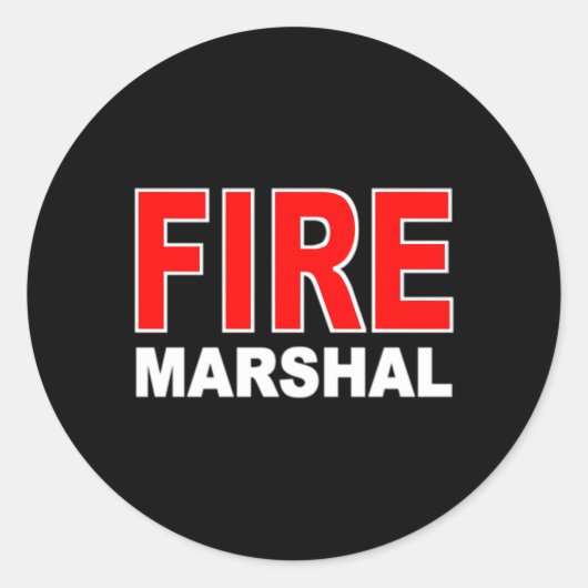 消防署捜査官消防士 ラウンドシール (正面)