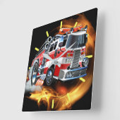 消防署時計 スクエア壁時計 (傾斜)