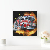 消防署時計 スクエア壁時計 (ホーム)