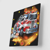 消防署時計 スクエア壁時計 (傾斜)