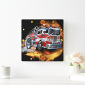 消防署時計 スクエア壁時計 (ホーム)