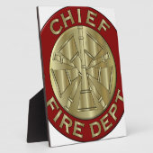 消防署最高真鍮シンボル フォトプラーク (側面)