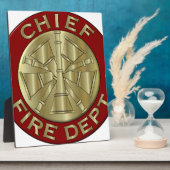 消防署最高真鍮シンボル フォトプラーク (側面)