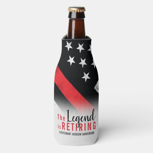 消防署消防士の退職 ボトルクーラー (ボトル正面)