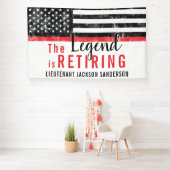 消防署消防士の退職 横断幕 (インサイチュ)