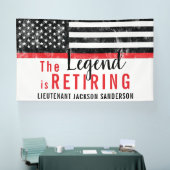 消防署消防士の退職 横断幕 (トレードショー)