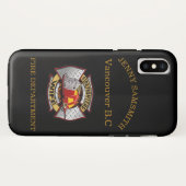 消防署金ゴールド・銀夫人バッジ Case-Mate iPhoneケース (裏面(横))