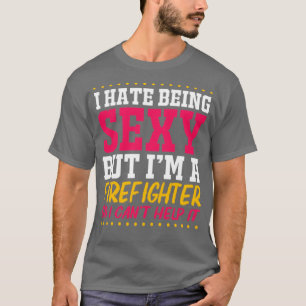 消防署長おもしろい消防士 Tシャツ