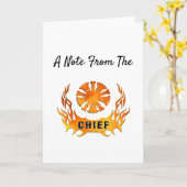 消防署長のメモ カード (黄色い花)