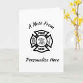 消防署長カード カード (黄色い花)