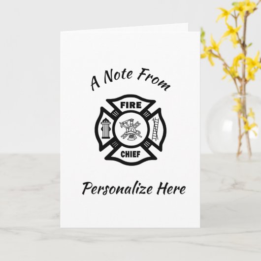 消防署長カード カード (黄色い花)