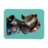 消防署長ワイヤーヘアダッシュント マグネット (横)