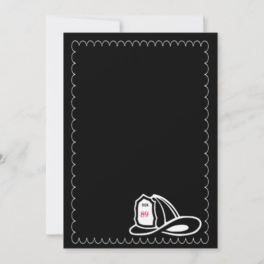 消防署長招待状 招待状 (裏面)