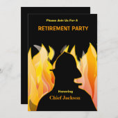 消防署長招待状 招待状 (正面/裏面)