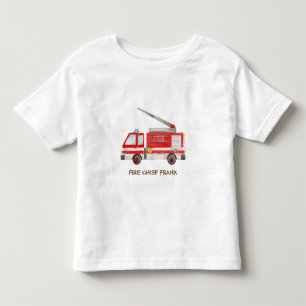 消防署長消防車消防車 トドラーTシャツ