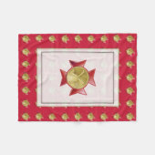 消防署2ブグルカスタム フリースブランケット (正面(横))