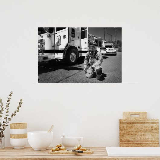 消防署 ポスター (キッチン)