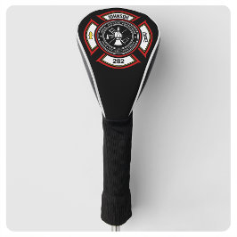 消防署ADD NAME消防士バッジレスキュー ゴルフヘッドカバー