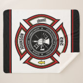 消防署ADD NAME消防士バッジレスキュー シェルパブランケット (正面(横))