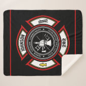 消防署ADD NAME消防士バッジレスキュー シェルパブランケット (正面(横))