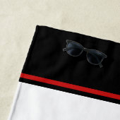 消防署ADD NAME消防士バッジレスキュー ビーチタオル (インサイチュ)