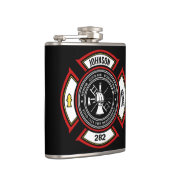 消防署ADD NAME消防士バッジレスキュー フラスク (右)