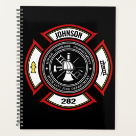 消防署ADD NAME消防士バッジレスキュー プランナー手帳