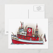 消防艇はがき ポストカード (正面/裏面)