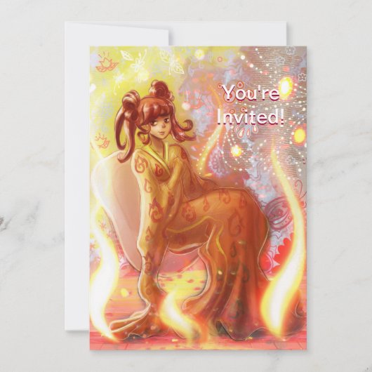 消防芸者 招待状 (正面)