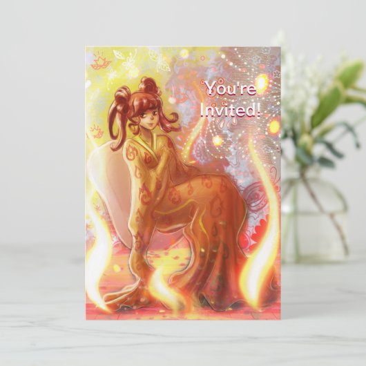 消防芸者 招待状 (スタンド正面)