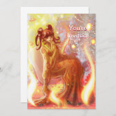 消防芸者 招待状 (正面/裏面)