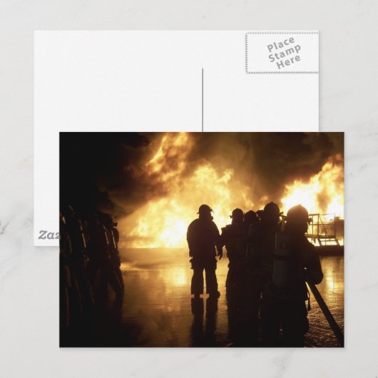 消防訓練 ポストカード (正面/裏面)