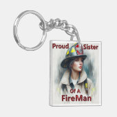 消防誇りを持った士の妹 キーホルダー (正面左)