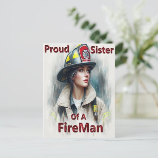 消防誇りを持った士の妹 ポストカード (スタンド正面)