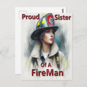 消防誇りを持った士の妹 ポストカード (正面/裏面)