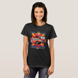 消防誇りを持った士の妻 Tシャツ