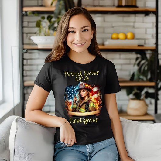 消防誇りを持った士の姉妹 Tシャツ
