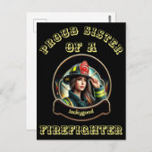 消防誇りを持った士の想像力の妹 ポストカード (正面/裏面)