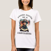 消防誇りを持った士の想像力の妹 Tシャツ (正面)