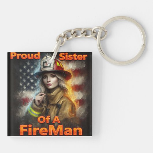 消防誇りを持った士の英雄の妹 キーホルダー (裏面)