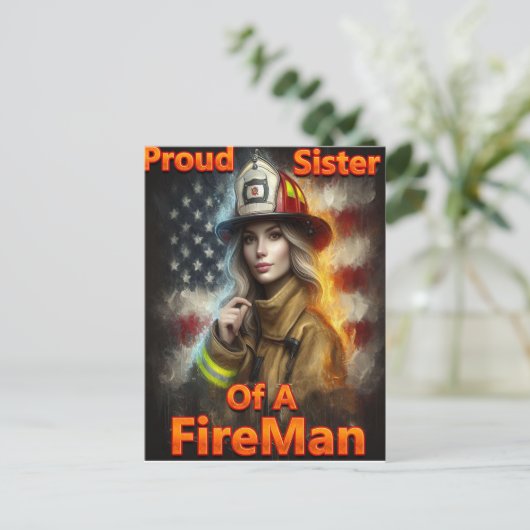 消防誇りを持った士の英雄の妹 ポストカード (スタンド正面)