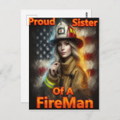 消防誇りを持った士の英雄の妹 ポストカード (正面/裏面)