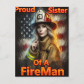消防誇りを持った士の英雄の妹 ポストカード (正面)