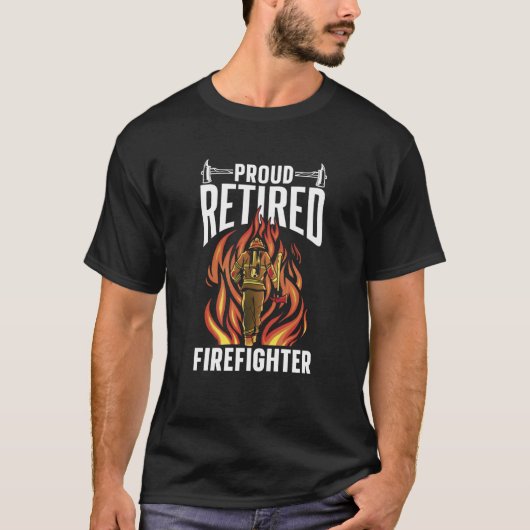 消防誇りを持った退職した士の退職 Tシャツ (正面)